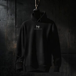 Heritage Embroidered Hoodie · Black
